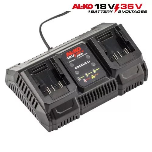 114132-Dupla akkumulátor töltő C300.6 Li (18/36V)